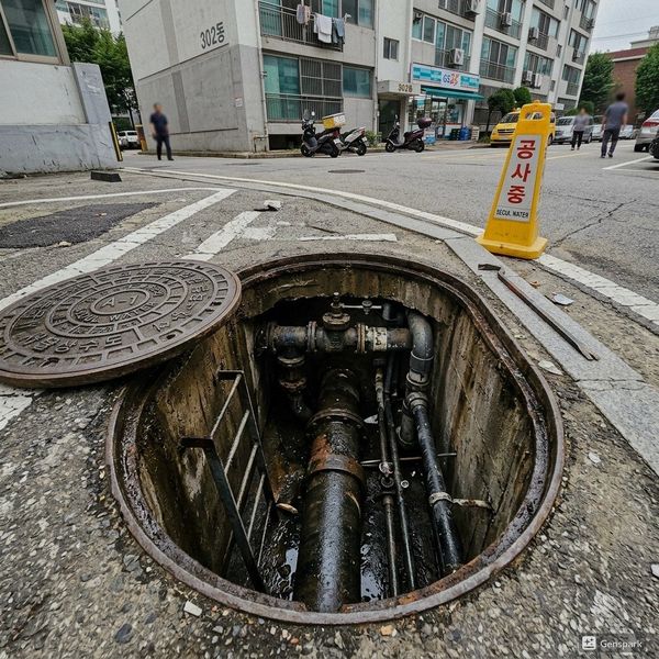 부평구 배수구막힘 고압세척 작업 - 제우스시설관리