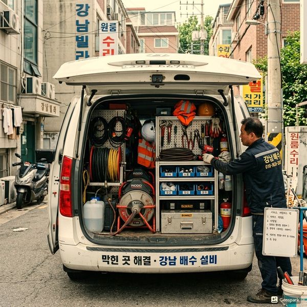 강서구 배관역류 고압세척 작업 - 제우스시설관리