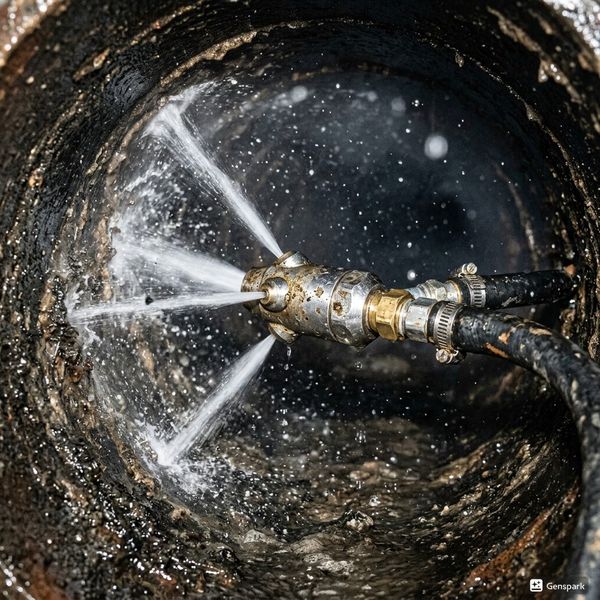 광주 하수구냄새 고압세척 작업 - 제우스시설관리