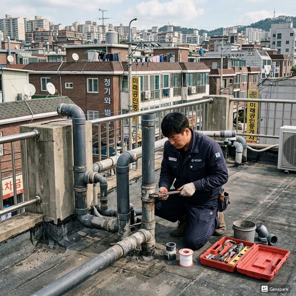 광주 욕조막힘 고압세척 작업 - 제우스시설관리