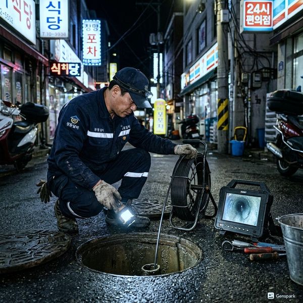 계양구 하수구막힘 고압세척 작업 - 제우스시설관리