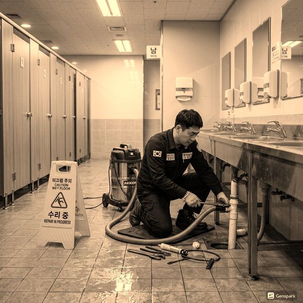 계양구 오수관막힘 고압세척 작업 - 제우스시설관리