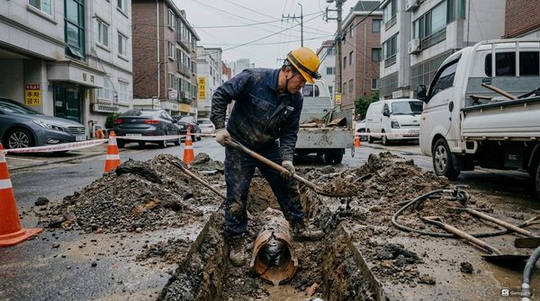 계양구 싱크대막힘 고압세척 작업 - 제우스시설관리