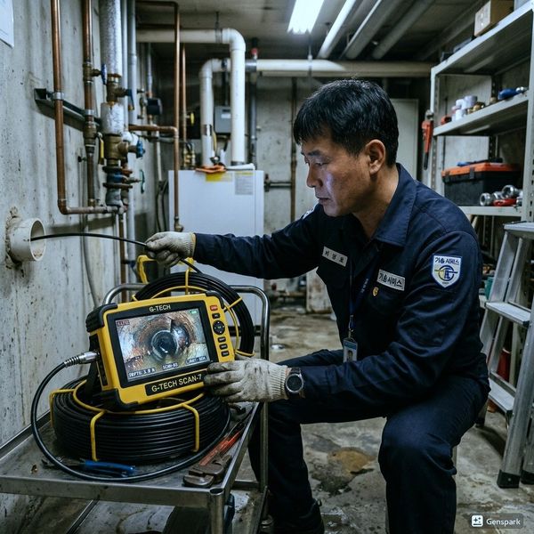 인천남동구 배관작업 작업 완료 - 제우스시설관리