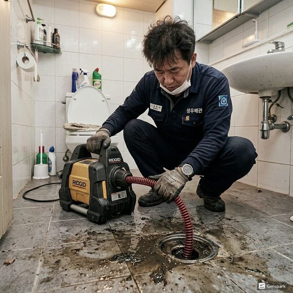 남동구 배관교체 고압세척 작업 - 제우스시설관리