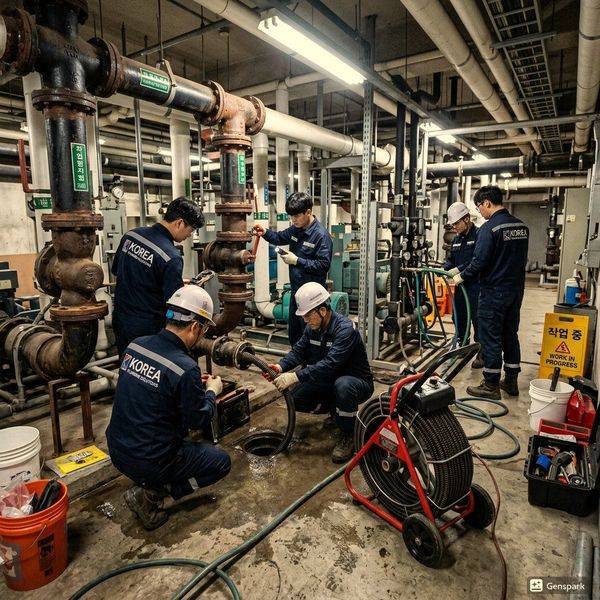 포천 하수구막힘 전문 장비 작업 - 제우스시설관리