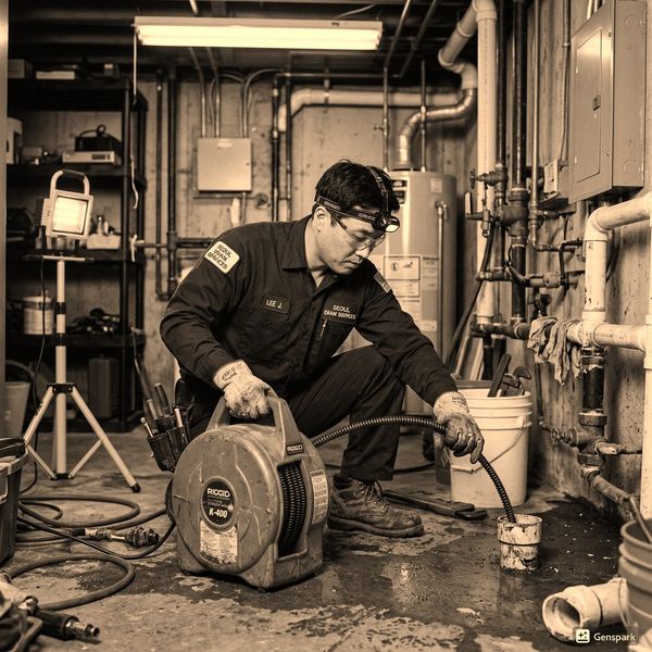 포천 화장실막힘 고압세척 작업 - 제우스시설관리