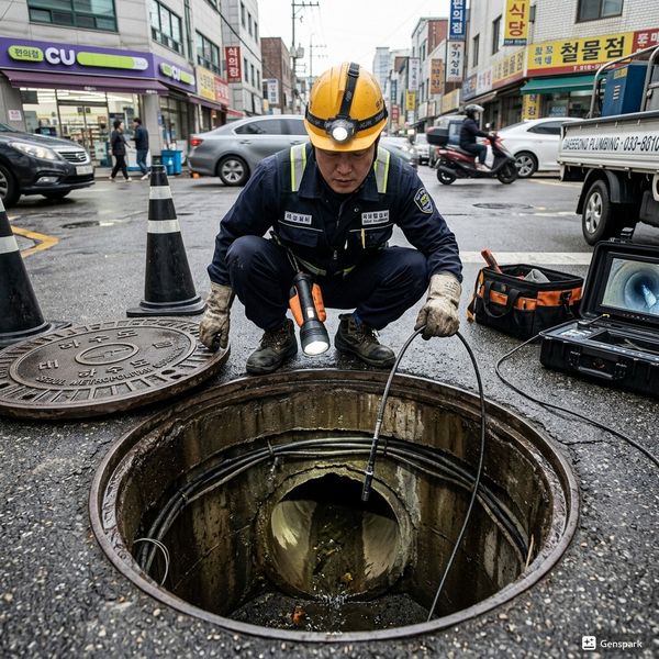 평택 맨홀청소 고압세척 작업 - 제우스시설관리