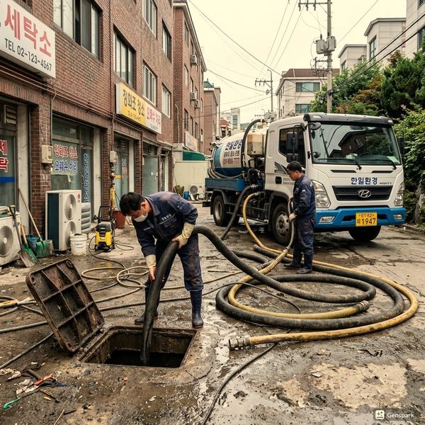 양평 하수관세척 고압세척 작업 - 제우스시설관리