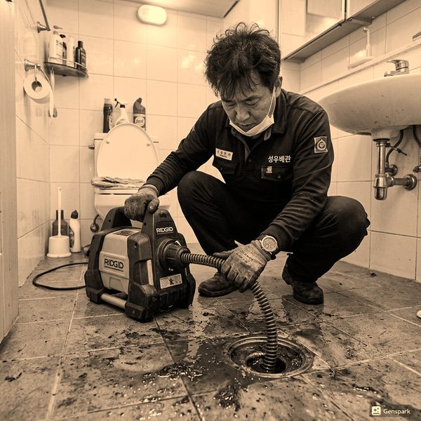 연수구 배수구막힘 전문 해결 현장 - 제우스시설관리