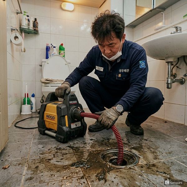 연수구 배수구막힘 전문 장비 작업 - 제우스시설관리