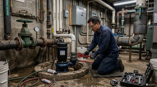 연수구 화장실막힘 고압세척 작업 - 제우스시설관리