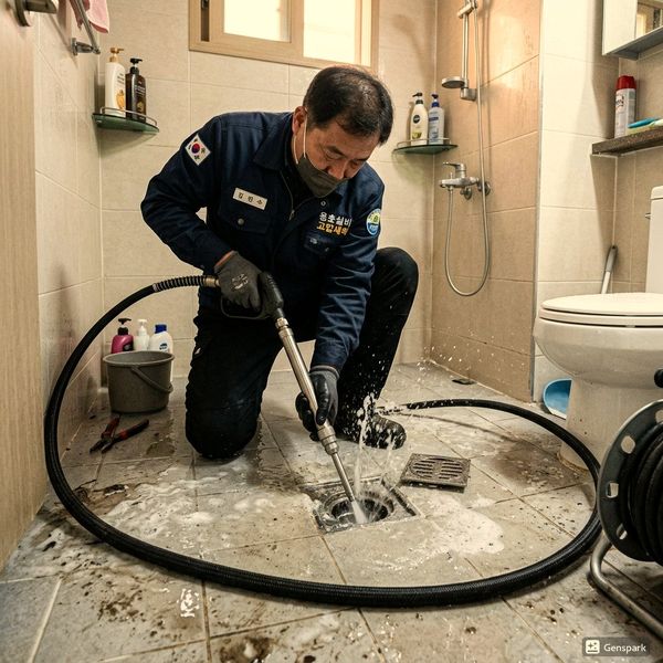 연수구 오수관막힘 전문 장비 작업 - 제우스시설관리