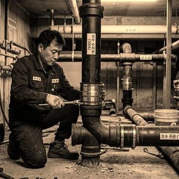 배관 자재 종류와 선택 가이드 - PVC, 스테인리스, PE관 비교 현장사진 3