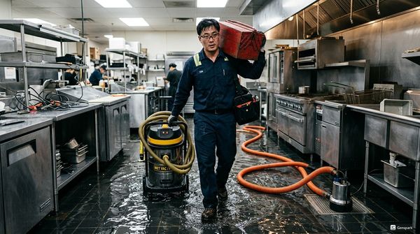 전문 장비 작업 모습