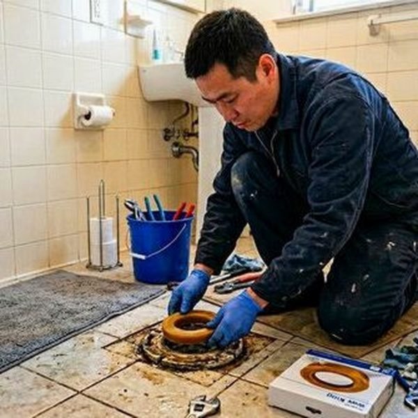 전문 장비로 작업하는 모습