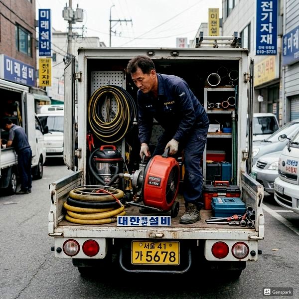 친환경 배관 관리 - 화학약품 없이 배관 깨끗하게