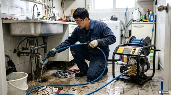 친환경 배관 관리 - 화학약품 없이 배관 깨끗하게