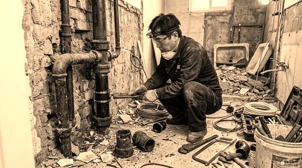 옥상 방수와 배수관 관리 - 누수 예방 필수 점검 - 작업 현장