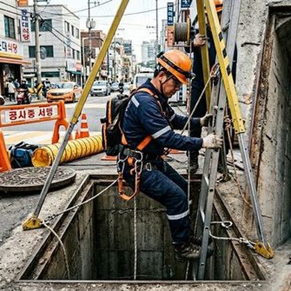 상가 건물 하수구 역류 방지 대책과 긴급 대응법 현장사진 2