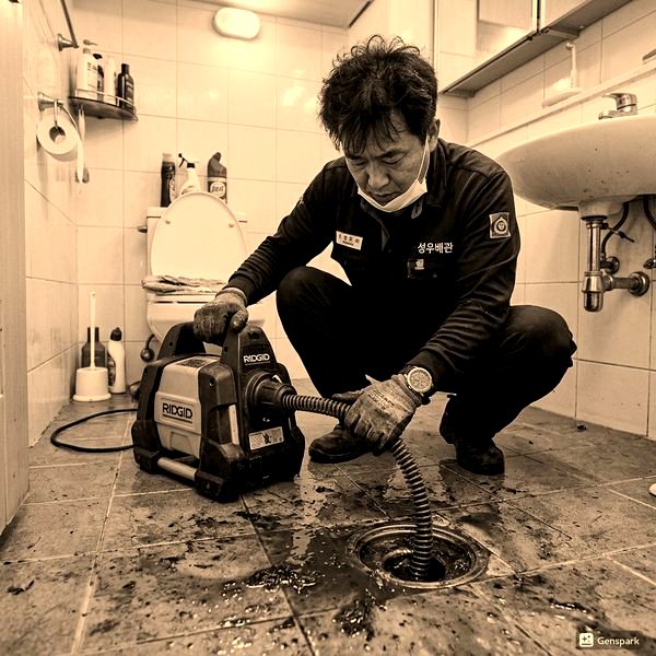 세탁기 배수관 막힘 원인과 해결법 - 전문 장비