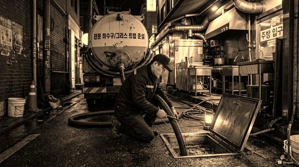 세탁기 배수관 막힘 원인과 해결법 - 작업 현장