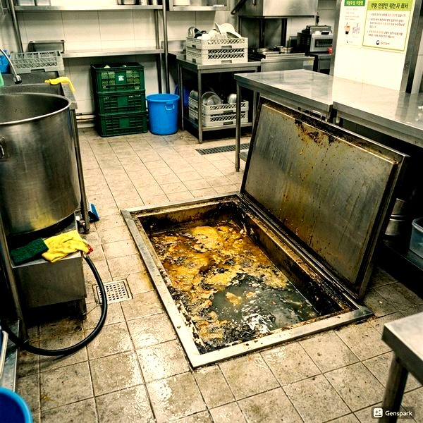 음식점 그리스트랩 청소 주기와 관리법 완벽 가이드 - 전문 장비