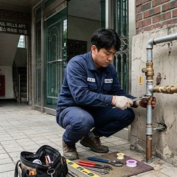 신사동 변기 막힘 현장 작업 사진
